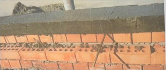Tie beam and blockwork
